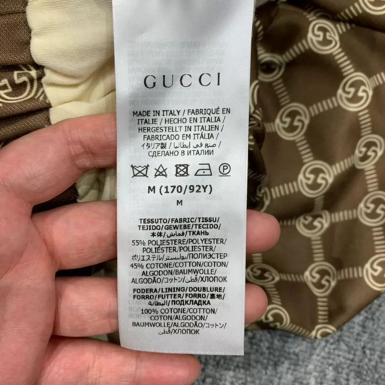Gucci Brown Printed Cropped Jacket by Gucci Size M / US 6-8 / IT 42-44 - 7 Thumbnail