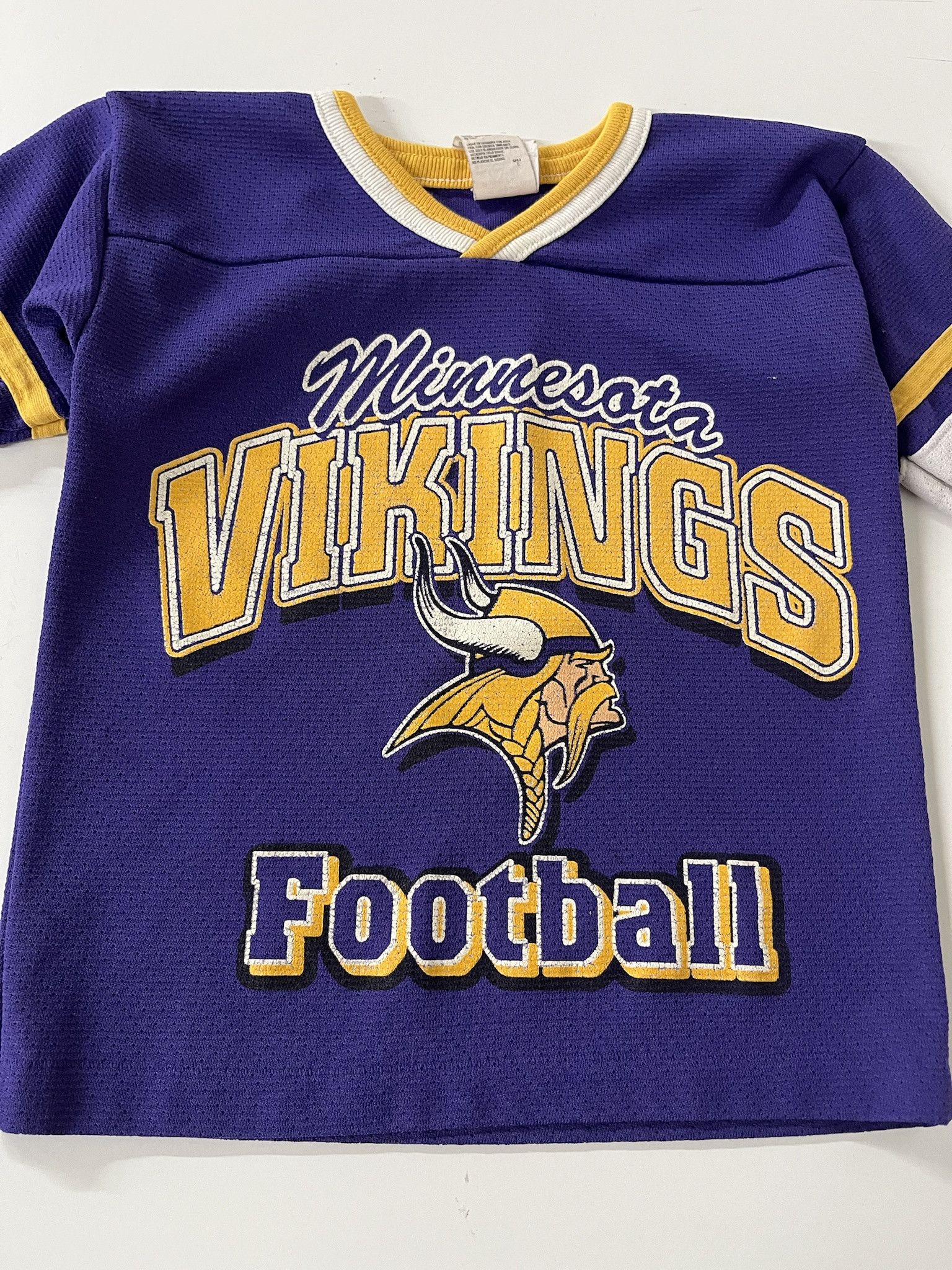 NFL Vintage 90s Minnesota Vikings Baby Tee Jersey Size Kids 4 XXS Size US XXS / EU 40 - 2 Thumbnail