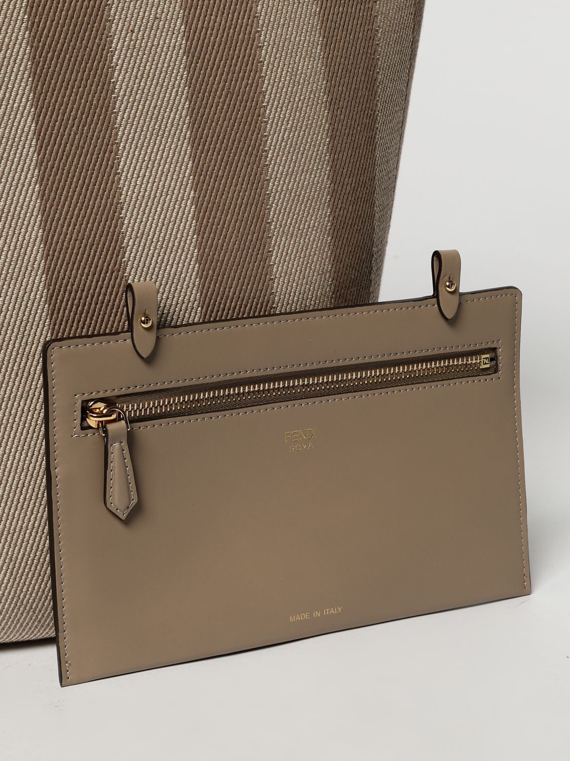 Fendi Fendi Tote Bag Woman Beige Size ONE SIZE - 4 Thumbnail
