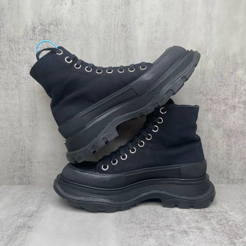 Alexander McQueen Alexander McQueen Black High-Top Martin Boots Size US 6 / IT 36 - 3 Thumbnail