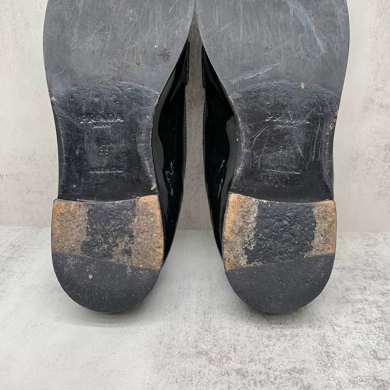 Prada Prada Black Triangle Logo Loafers Size 36 Size US 6 / IT 36 - 9 Thumbnail