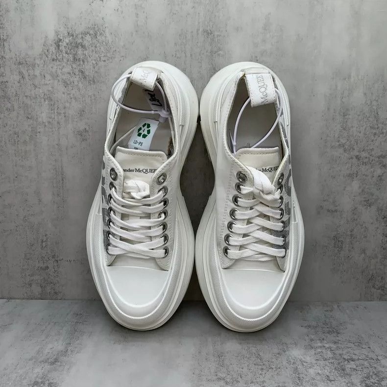 Alexander McQueen Alexander McQueen White Side Logo Martin Boots Size US 6 / IT 36 - 6 Thumbnail