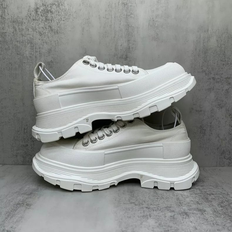 Alexander McQueen Alexander McQueen White Side Logo Martin Boots Size US 6 / IT 36 - 3 Thumbnail