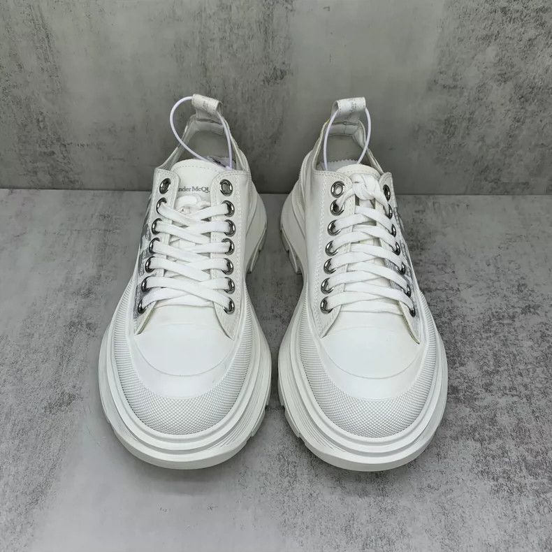 Alexander McQueen Alexander McQueen White Side Logo Martin Boots Size US 6 / IT 36 - 4 Thumbnail