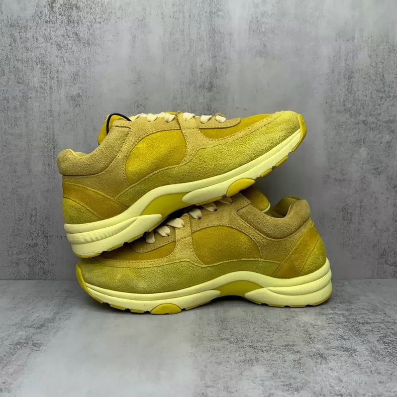 Chanel Chanel Yellow Suede Sneakers Size 36 Size US 6 / IT 36 - 3 Thumbnail