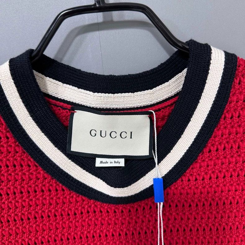 Gucci Red Embroidered Pocket Dress by Gucci Size XS / US 0-2 / IT 36-38 - 5 Thumbnail