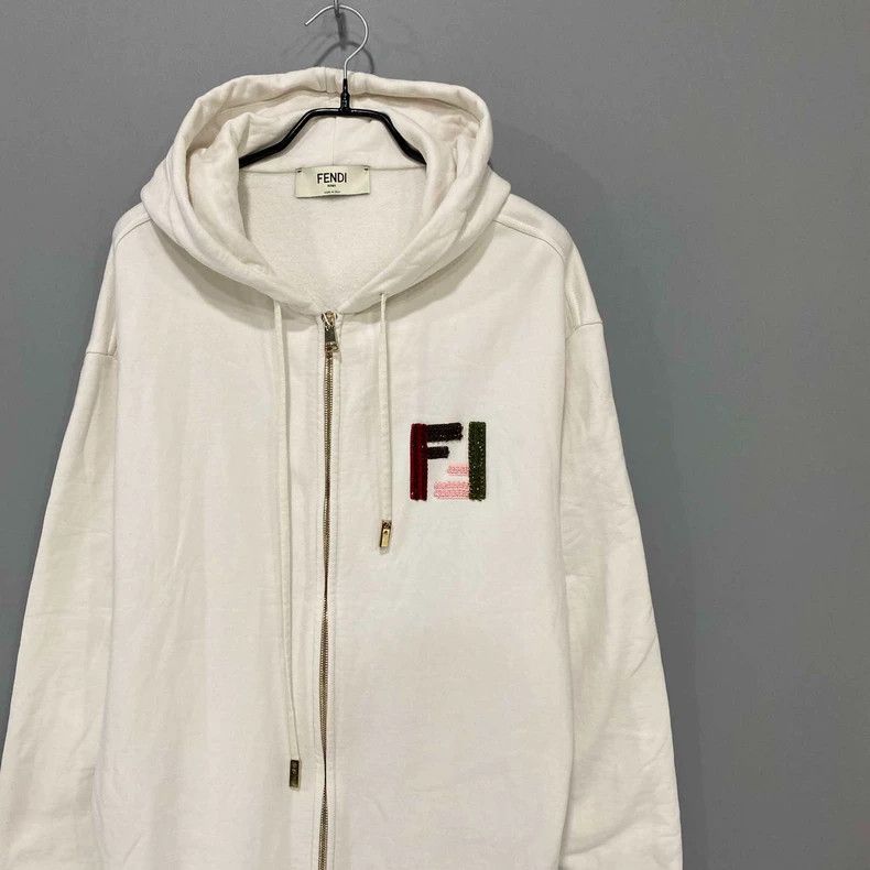 Fendi Fendi Logo Embroidery Zip-Up Jacket Size M / US 6-8 / IT 42-44 - 2 Thumbnail