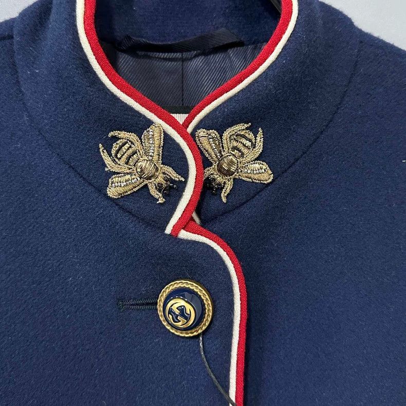 Gucci Classic Double G Button Bee Coat by Gucci Size S / US 4 / IT 40 - 3 Thumbnail