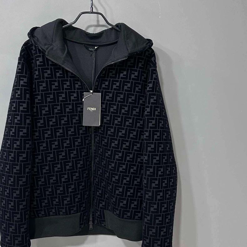 Fendi Full Print Zipper Jacket by Fendi Size XL / US 12-14 / IT 48-50 - 2 Thumbnail