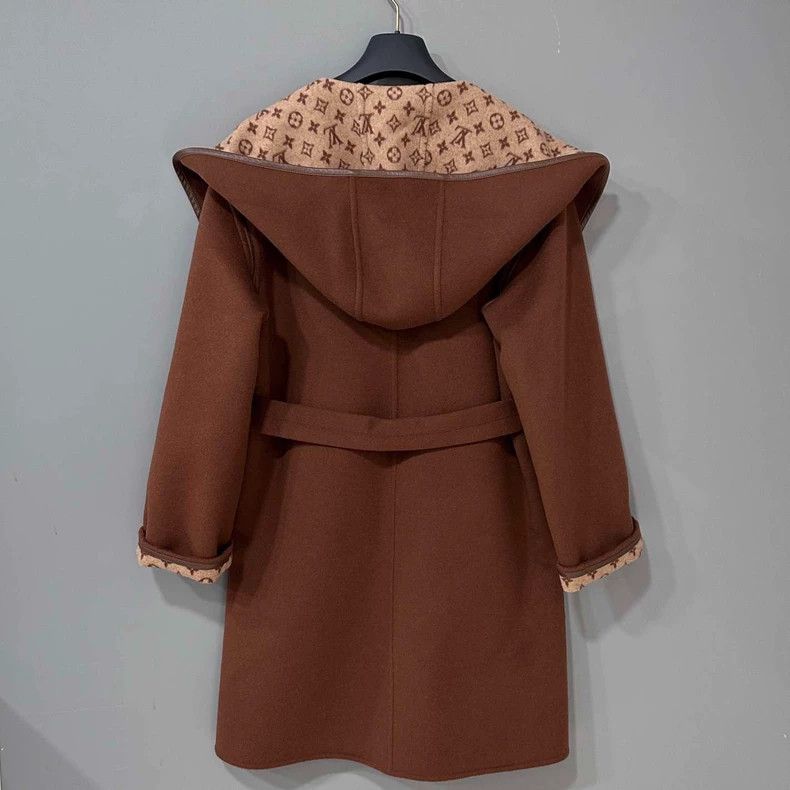 Louis Vuitton New Designed Brown Printed Coat with Detachable Sleeves Size S / US 4 / IT 40 - 3 Thumbnail