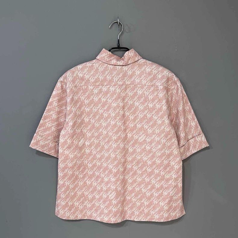 Fendi Fendi Logo Print Short Sleeve Shirt Size M / US 6-8 / IT 42-44 - 3 Thumbnail
