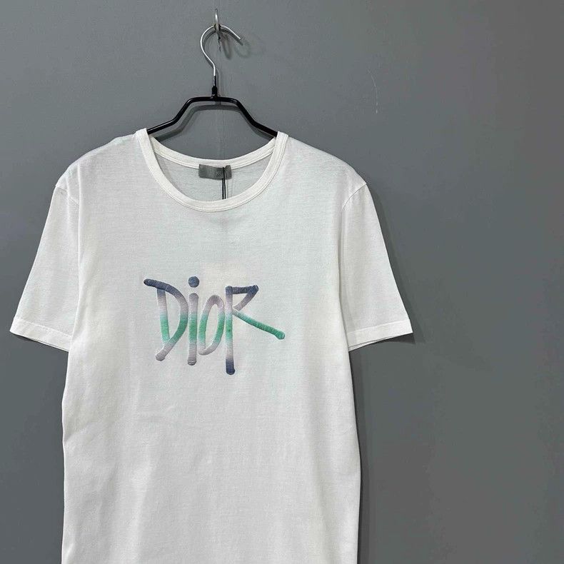 Stussy Stussy x Dior Classic Logo Short Sleeve T-Shirt Size S / US 4 / IT 40 - 2 Thumbnail