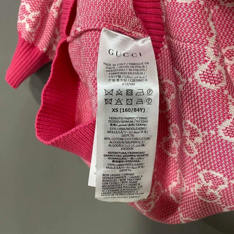 Gucci Pink Knit Short Sleeve Top by GUCCI Size XS / US 0-2 / IT 36-38 - 5 Thumbnail
