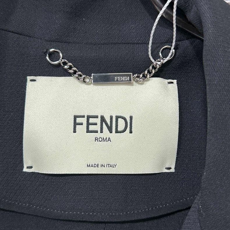 Fendi Fendi Silk Wool Blend Dress Size L / US 10 / IT 46 - 4 Thumbnail