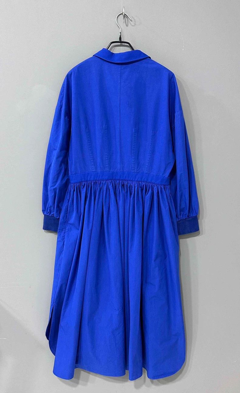 Alexander McQueen Blue Long Sleeve Dress by Alexander McQueen Size L / US 10 / IT 46 - 3 Thumbnail