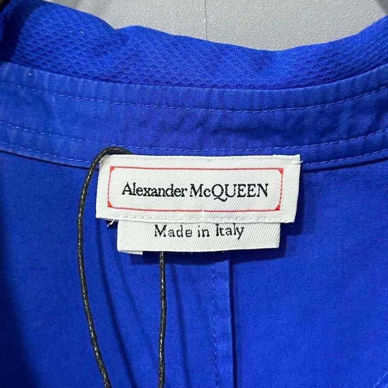 Alexander McQueen Blue Long Sleeve Dress by Alexander McQueen Size L / US 10 / IT 46 - 4 Thumbnail