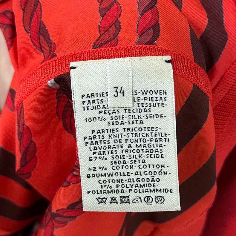 Hermes Red Silk Cashmere Cardigan by HERMES Size XS / US 0-2 / IT 36-38 - 6 Thumbnail