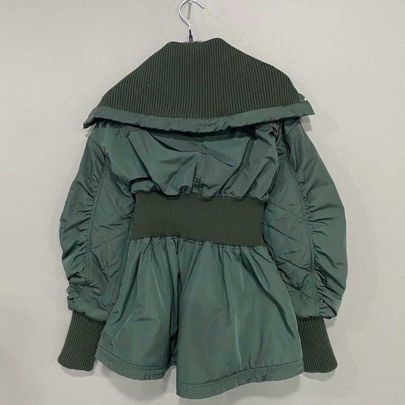 Alexander McQueen Army Green Oversized Puff Jacket Size M / US 6-8 / IT 42-44 - 3 Thumbnail