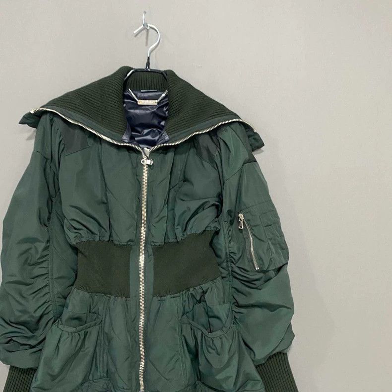 Alexander McQueen Army Green Oversized Puff Jacket Size M / US 6-8 / IT 42-44 - 2 Thumbnail