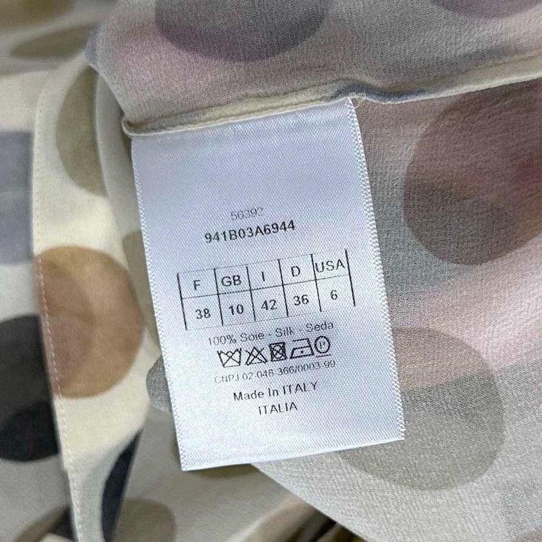 Dior Sheer Polka Dot Silk Blouse by Dior Size M / US 6-8 / IT 42-44 - 6 Thumbnail