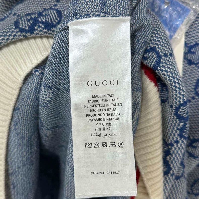 Gucci Blue Knitted Dress with Pattern by GUCCI Size XS / US 0-2 / IT 36-38 - 5 Thumbnail