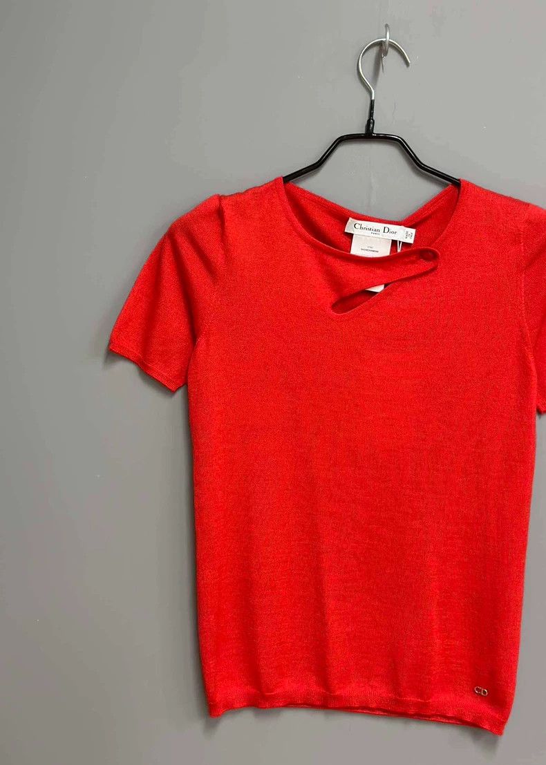 Dior Dior Short Sleeve Logo Top Size XS / US 0-2 / IT 36-38 - 2 Thumbnail