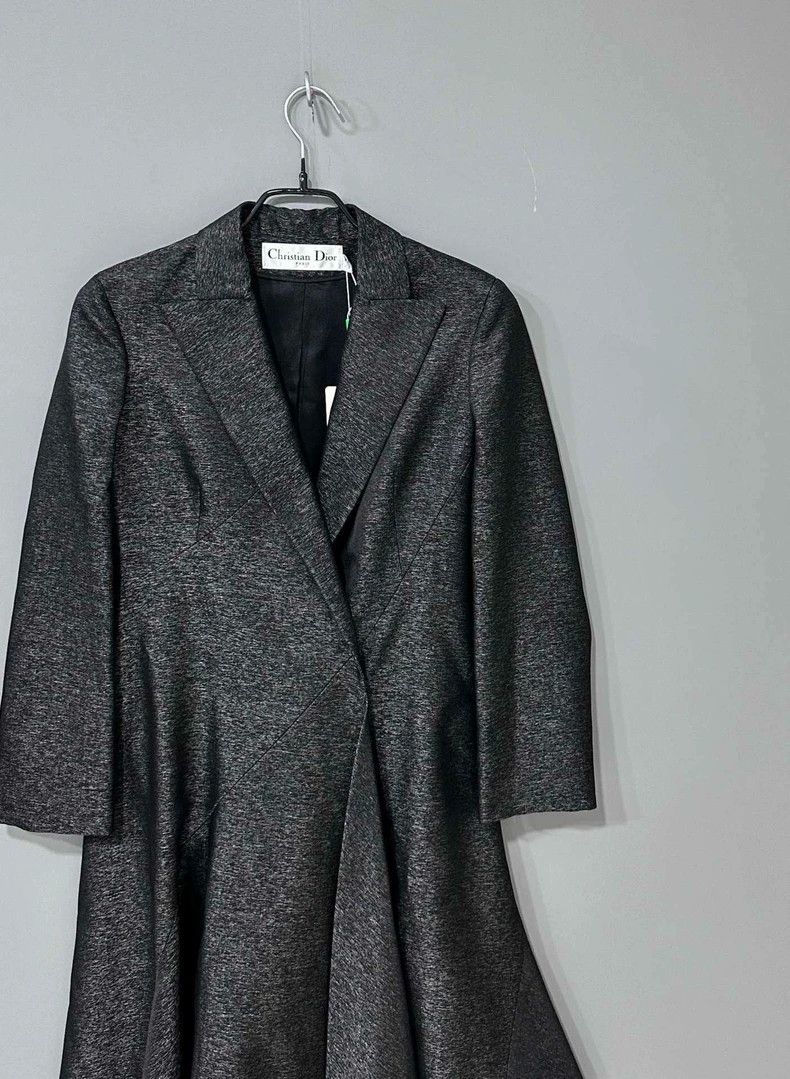 Dior Classic Black Silk Dior Coat Size XS / US 0-2 / IT 36-38 - 2 Thumbnail
