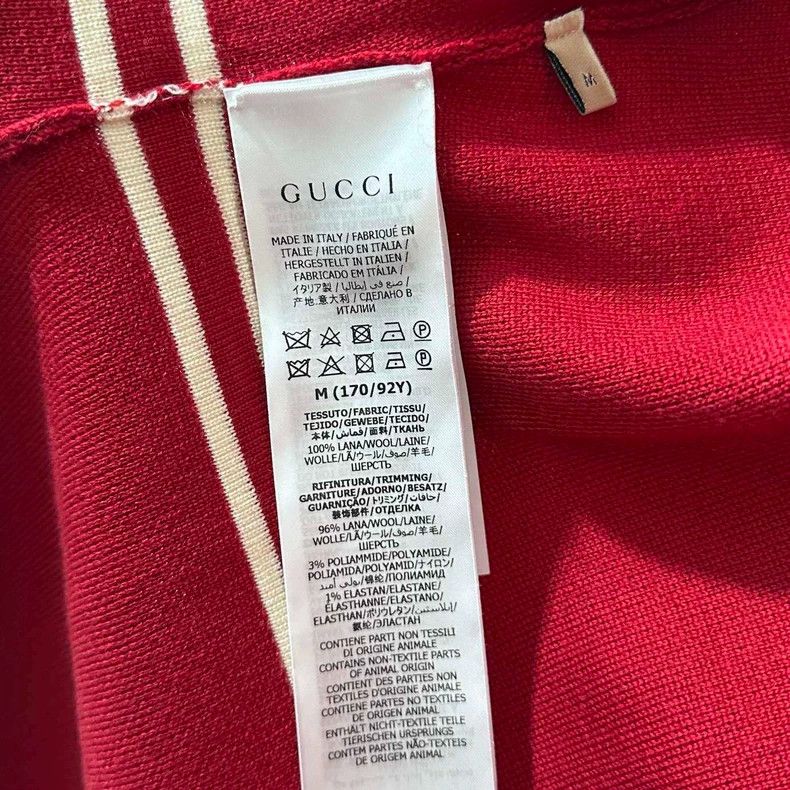 Gucci Red Wool Knitted Dress with Chain Detail Size M / US 6-8 / IT 42-44 - 5 Thumbnail
