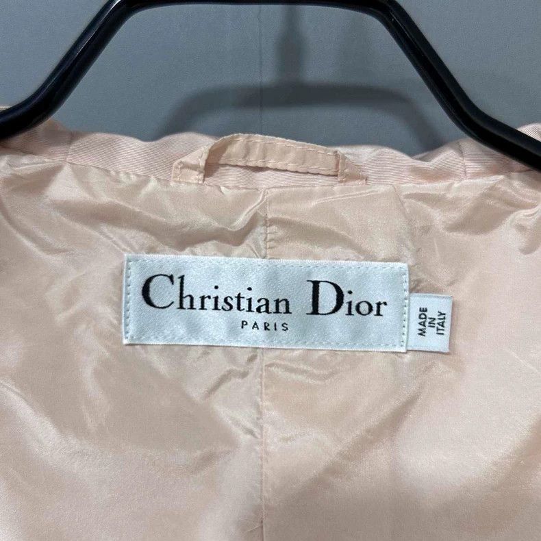 Dior Pink Long Hooded Belted Coat by Dior Size S / US 4 / IT 40 - 4 Thumbnail