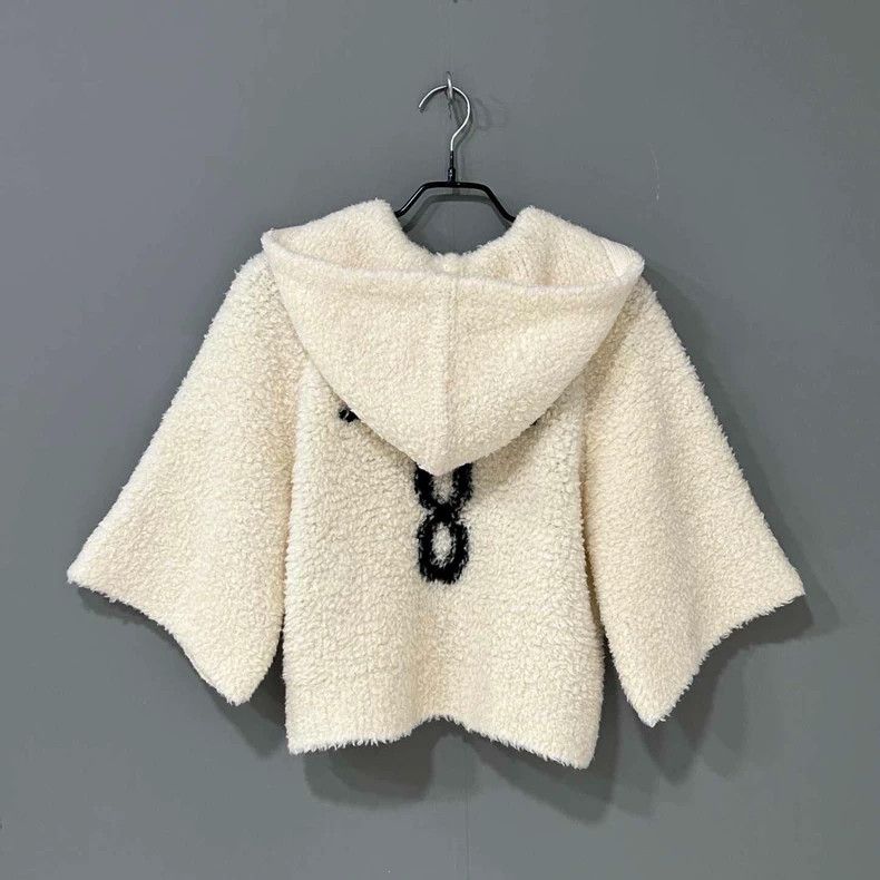 Dior Beige Teddy Zip-Up Jacket from Dior Size M / US 6-8 / IT 42-44 - 3 Thumbnail