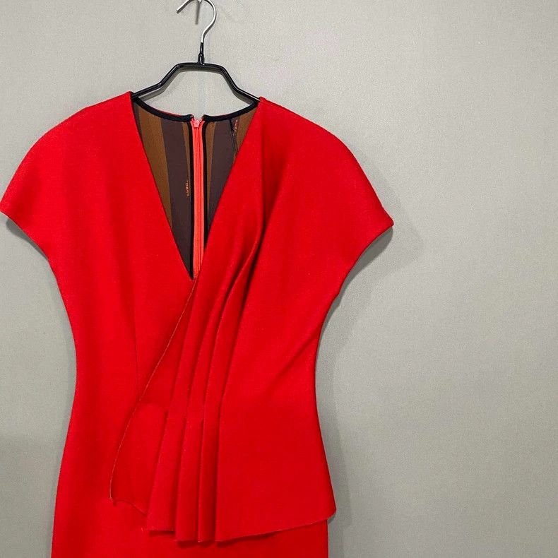 Fendi Red Sleeveless Dress by FENDI Size M / US 6-8 / IT 42-44 - 2 Thumbnail