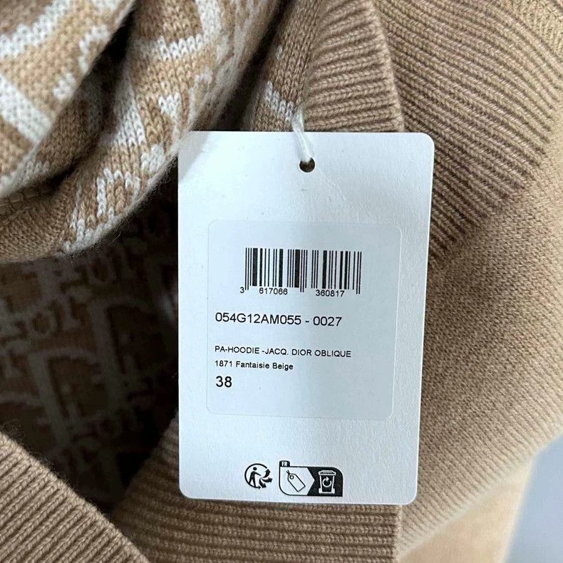 Dior Khaki Double-Sided Cashmere Zip Jacket Size M / US 6-8 / IT 42-44 - 8 Thumbnail