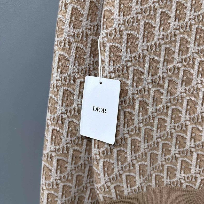 Dior Khaki Double-Sided Cashmere Zip Jacket Size M / US 6-8 / IT 42-44 - 9 Thumbnail