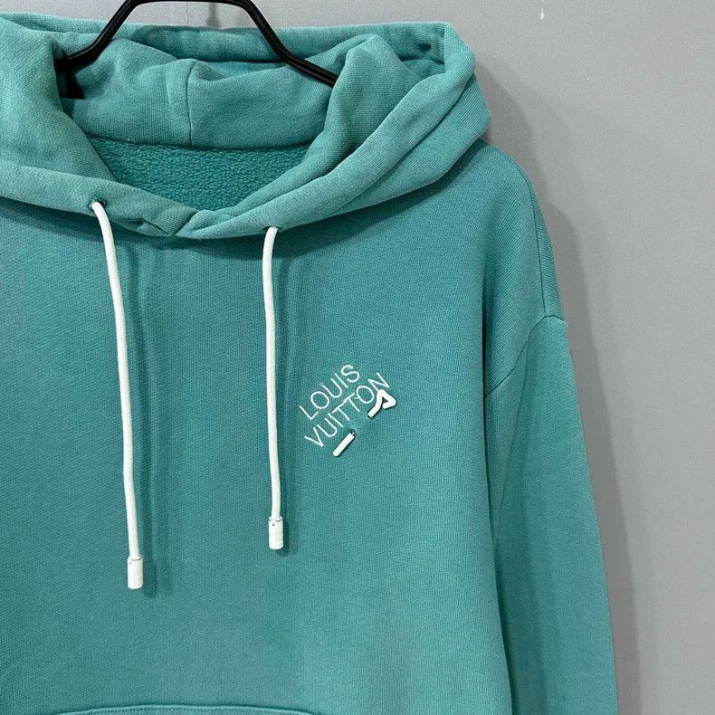 Louis Vuitton Louis Vuitton Aqua Hoodie with Logo Size M / US 6-8 / IT 42-44 - 3 Thumbnail