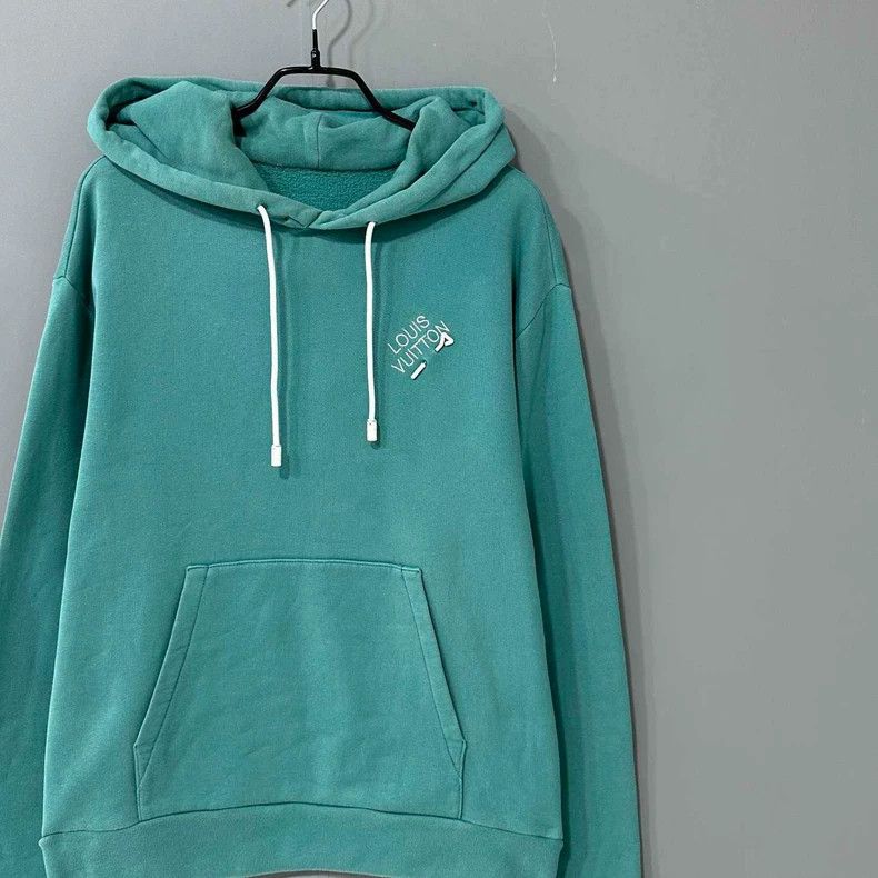 Louis Vuitton Louis Vuitton Aqua Hoodie with Logo Size M / US 6-8 / IT 42-44 - 2 Thumbnail