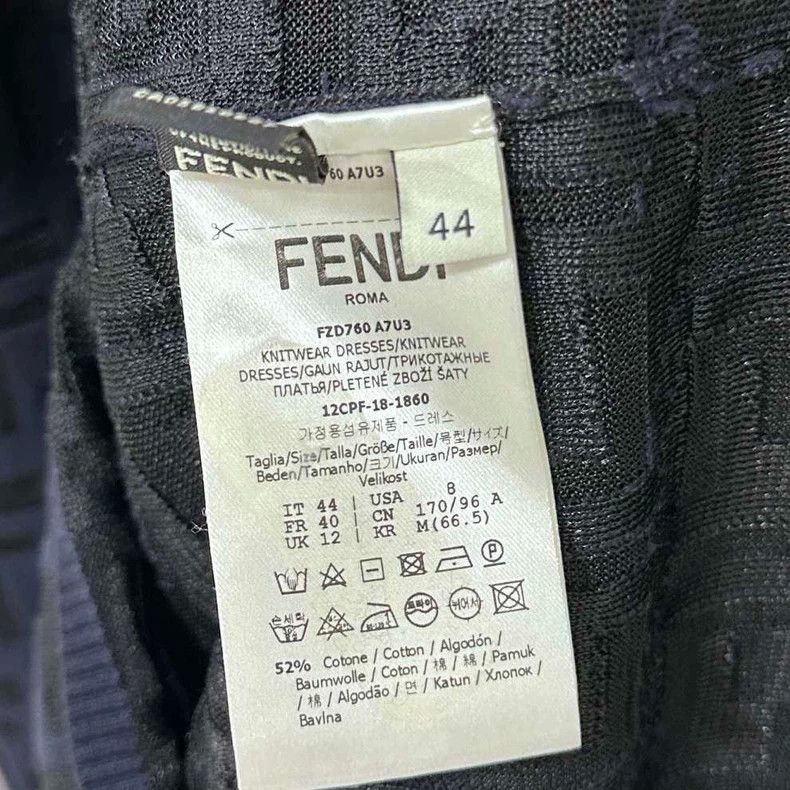 Fendi Fendi Hollow Print Sleeveless Dress Size L / US 10 / IT 46 - 5 Thumbnail