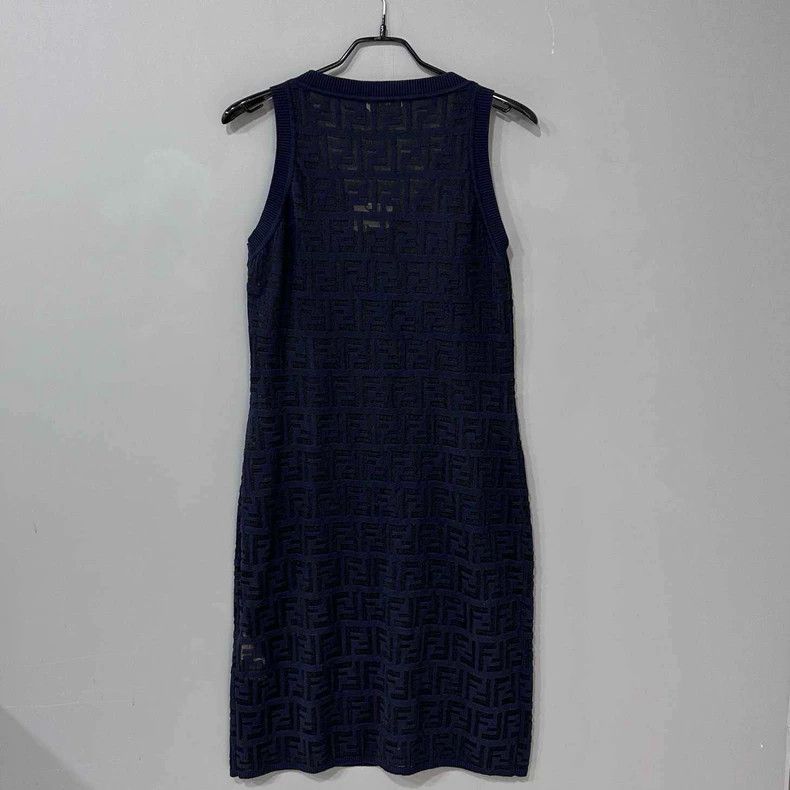 Fendi Fendi Hollow Print Sleeveless Dress Size L / US 10 / IT 46 - 3 Thumbnail