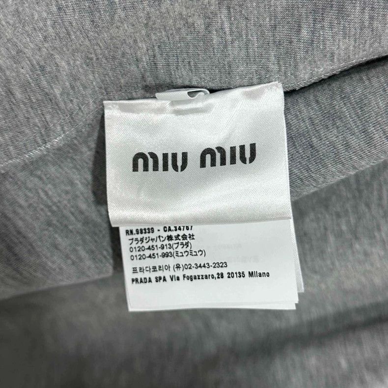 Miu Miu Blue Embroidered Logo Doll Collar Dress Size L / US 10 / IT 46 - 6 Thumbnail