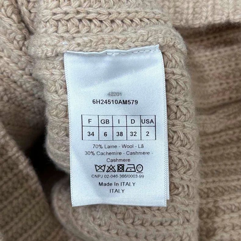 Cashmere Turtleneck Knit Sweater Dior