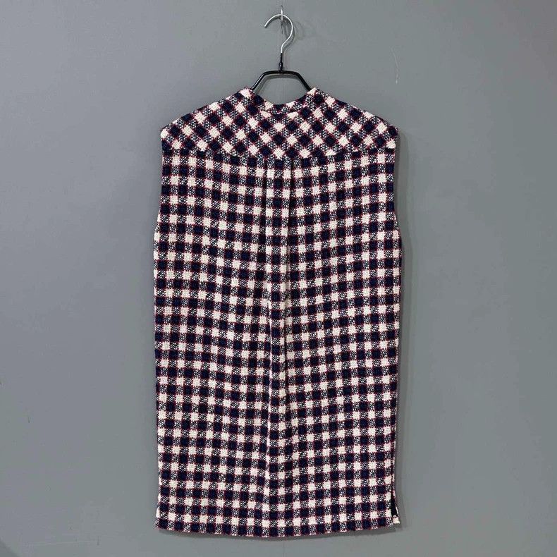 Gucci Sleeveless Gucci Woven Check Dress Size L / US 10 / IT 46 - 3 Thumbnail