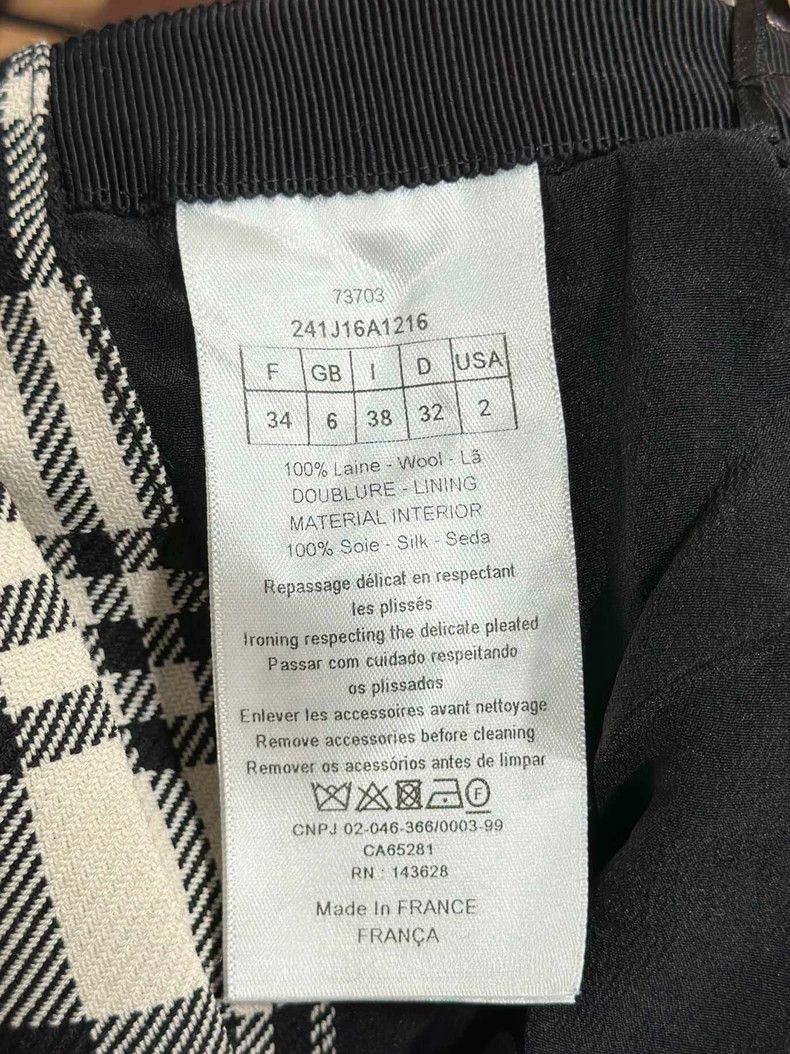 Dior Dior Plaid Skirt Pants with Belt Size 34" / US 12 / IT 48 - 5 Thumbnail