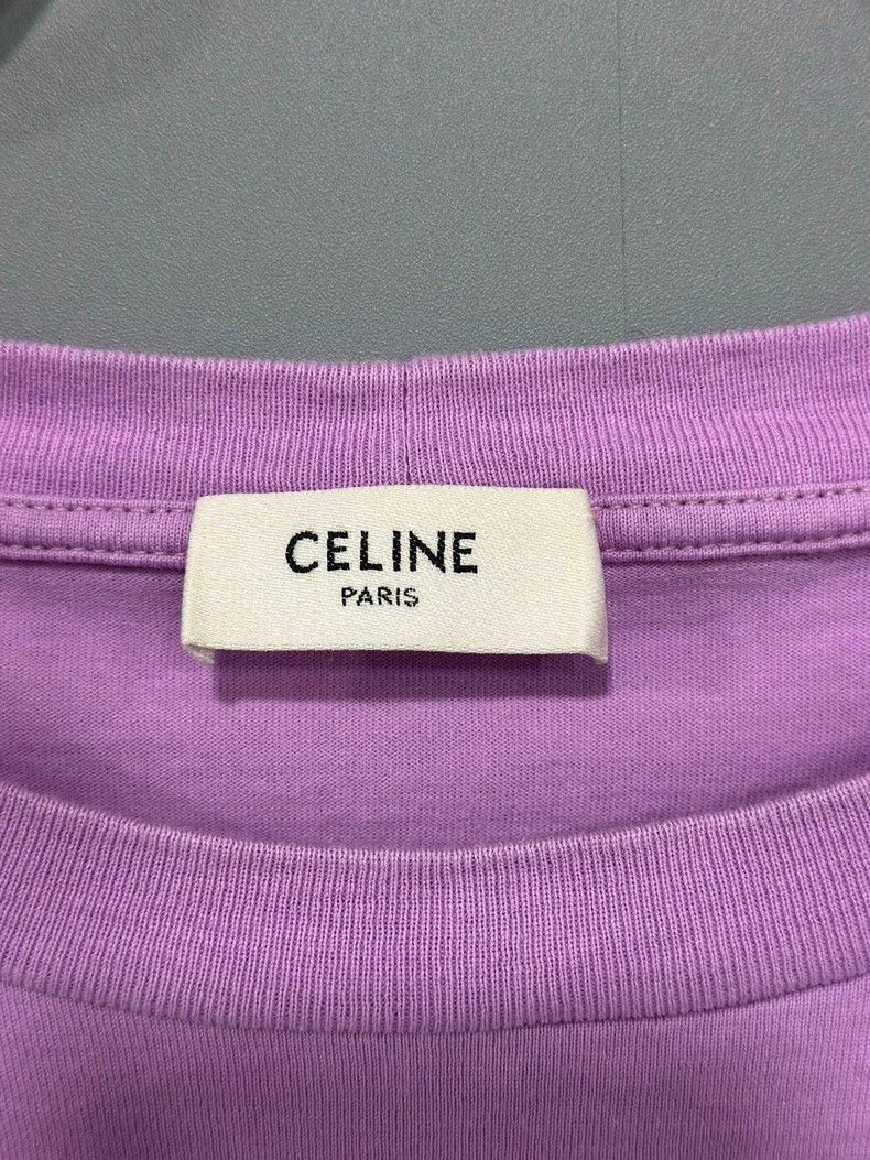 Celine Celine Logo Short Sleeve Crop Top Size XS / US 0-2 / IT 36-38 - 5 Thumbnail