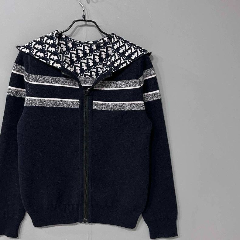 Dior Double-Sided Printed Cashmere Zip Hoodie Size S / US 4 / IT 40 - 2 Thumbnail