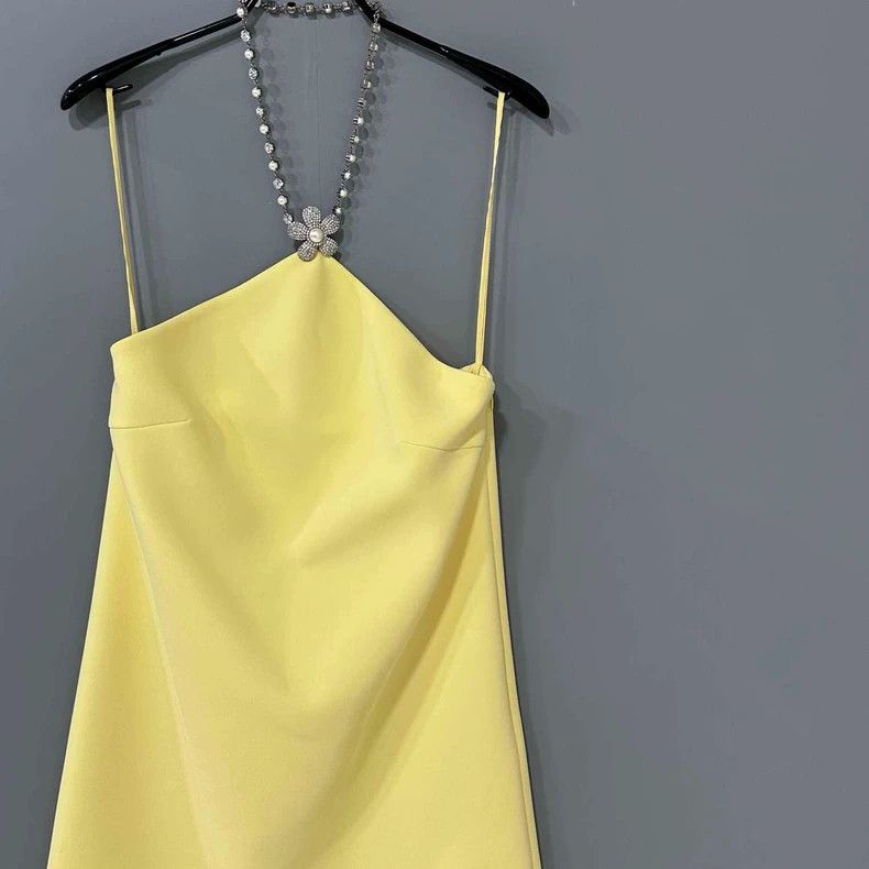 Miu Miu Backless Chain Design Strapless Dress Size S / US 4 / IT 40 - 2 Thumbnail