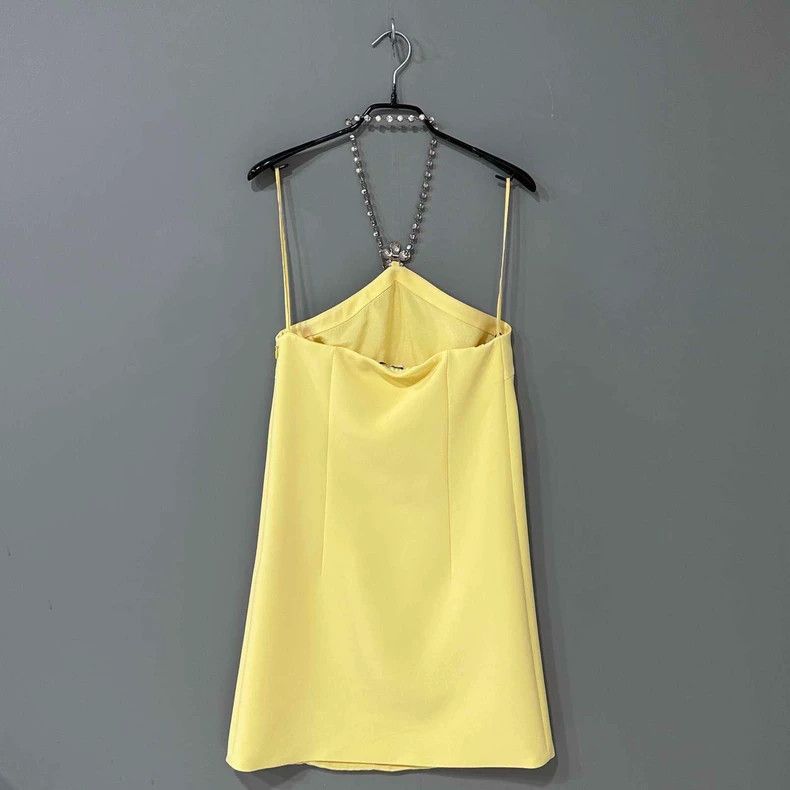 Miu Miu Backless Chain Design Strapless Dress Size S / US 4 / IT 40 - 3 Thumbnail