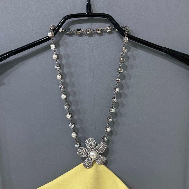 Miu Miu Backless Chain Design Strapless Dress Size S / US 4 / IT 40 - 4 Thumbnail