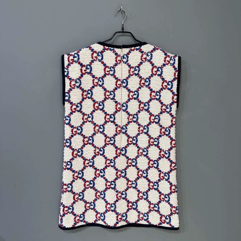 Gucci Gucci Sleeveless Floral Tweed Dress Size M / US 6-8 / IT 42-44 - 3 Thumbnail