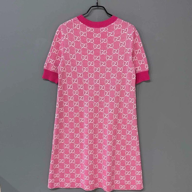 Gucci Gucci Floral Patterned Dress in Pink Size M / US 6-8 / IT 42-44 - 3 Thumbnail