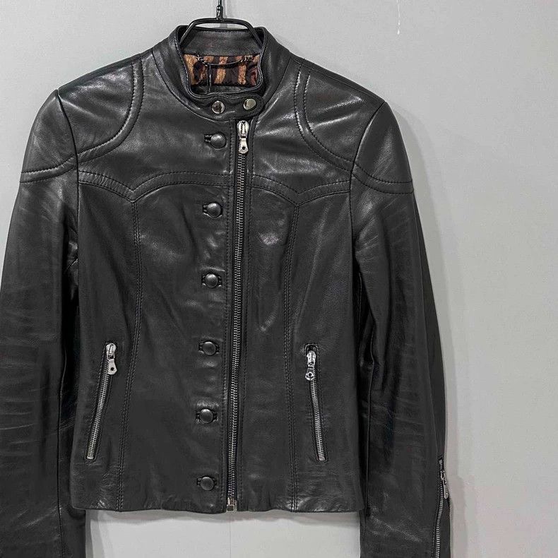 Dolce & Gabbana Dolce & Gabbana Black Leather Jacket Size S / US 4 / IT 40 - 2 Thumbnail