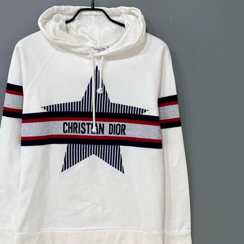Dior Dior Star Logo Hoodie Sweatshirt Size L / US 10 / IT 46 - 2 Thumbnail